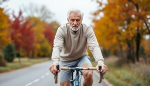 Mit 72 Jahren Radfahren auf flachen Strecken: Wie moderate Bewegung die Fitness unterstützt